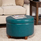 Large Round Storage Ottoman