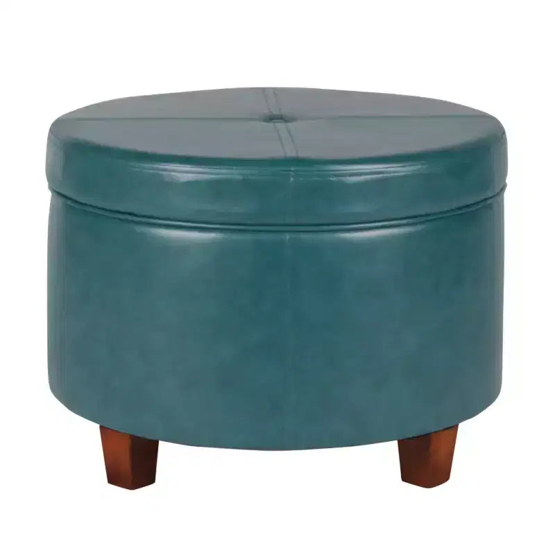 Large Round Storage Ottoman