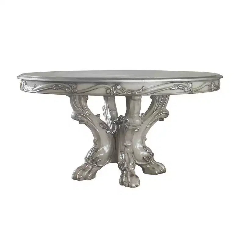 60" Dresden Dining Table Vintage Bone White - Acme Furniture