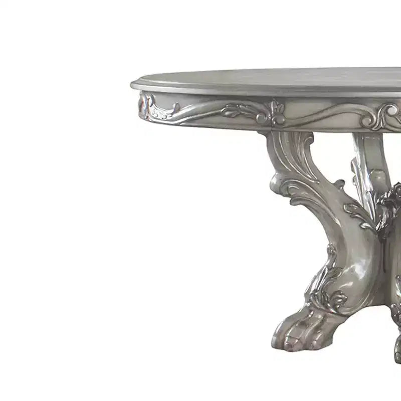 60" Dresden Dining Table Vintage Bone White - Acme Furniture