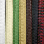 6 ft. Tall 5-Panel Woven Fiber Room Divider - White