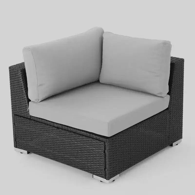 Santa Rosa 6-delige loungeset van wicker met kussens - Christopher Knight Home