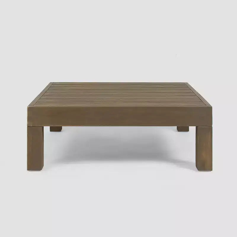 Brava 6-teiliges Sitzset aus Akazienholz für die Terrasse – Christopher Knight Home