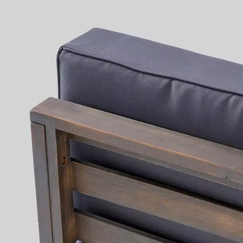 Set di sedute componibili da patio Oana da 6 pezzi in legno di acacia - Christopher Knight Home