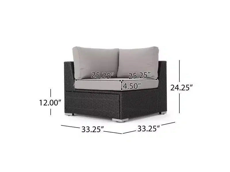 Set di sedute in vimini Santa Rosa da 11 pezzi - Christopher Knight Home