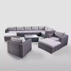 Set di sedute in vimini Santa Rosa da 11 pezzi - Christopher Knight Home