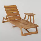 Mahalo 2-teiliges Akazienholz-Set mit Sonnenliegen – Christopher Knight Home
