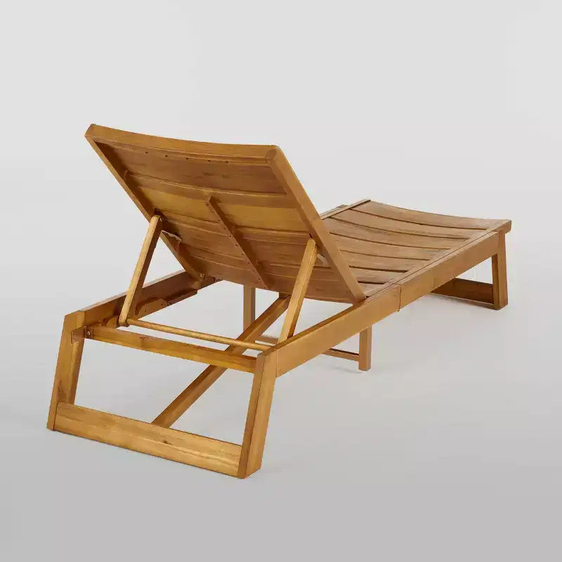 Mahalo 2-teiliges Akazienholz-Set mit Sonnenliegen – Christopher Knight Home