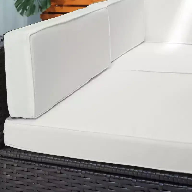Ensemble de mobilier de jardin d’extérieur Outsunny de 7 pièces en rotin tressé moderne, idéal pour le jardin, la terrasse et la cour