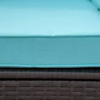 Ensemble de mobilier de jardin d’extérieur Outsunny de 7 pièces en rotin tressé moderne, idéal pour le jardin, la terrasse et la cour