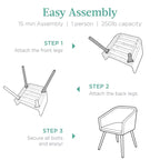 Best Choice Products Ensemble de 2 chaises de repas d’extérieur en résine tressée, capacité de 250 lb