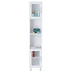 Costway 71 Bathroom Tall Tower Storage Cabinet Organizer Display Shelves Bedroom