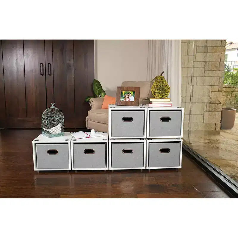 BirdRock Home Rollender Aktenschrank mit 1 seitlichen Schublade – weiß