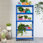 Costway 5-Tier Metal Storage Shelves 60'' Garage Rack W/Adjustable Shelves