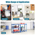 Costway 5-Tier Metal Storage Shelves 60'' Garage Rack W/Adjustable Shelves