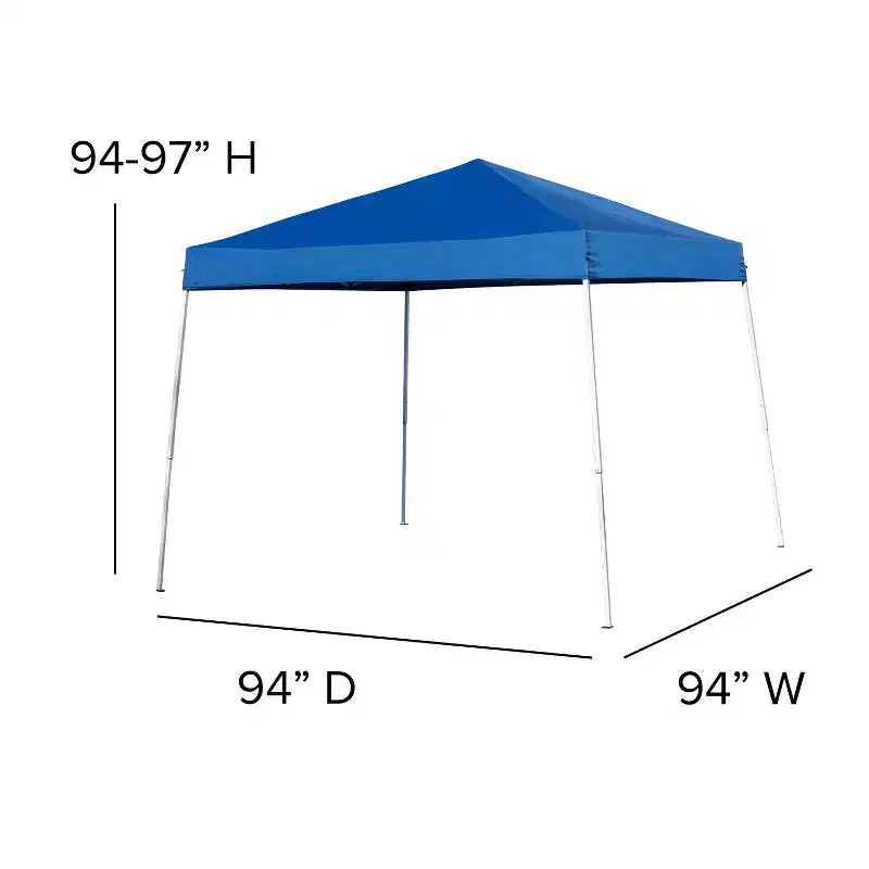 Emma and Oliver Outdoor-Veranstaltungs-/Tailgate-Garnitur mit Pop-up-Veranstaltungsdach und Tragetasche, zweiteilig klappbarem Tisch und 4 Klappstühlen