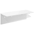 Mount-It! Heavy Duty Drop Down White Table, Wall Mounted Drop Leaf Tables, Collapsible, Folding Workbench for Home Office, Laundry Room, Garage