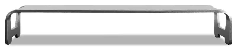 Support de moniteur en aluminium Mount-It! pour iMac - support de moniteur en métal et organisateur de bureau avec rangement pour clavier - rehausseur de moniteur universel pour PC et ordinateur portable