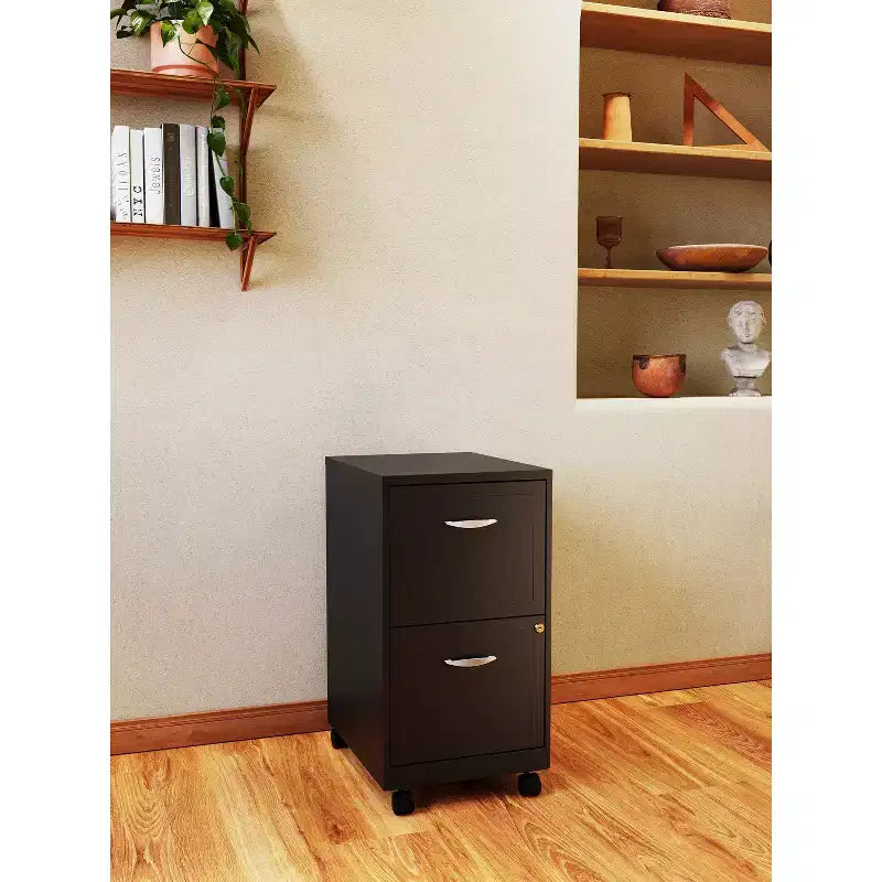 Classeur vertical mobile Space Solutions, format lettre, 18 de profondeur, 2 tiroirs