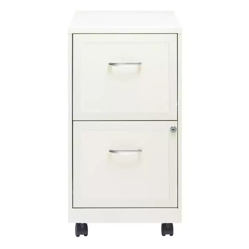 Classeur vertical mobile Space Solutions, format lettre, 18 de profondeur, 2 tiroirs