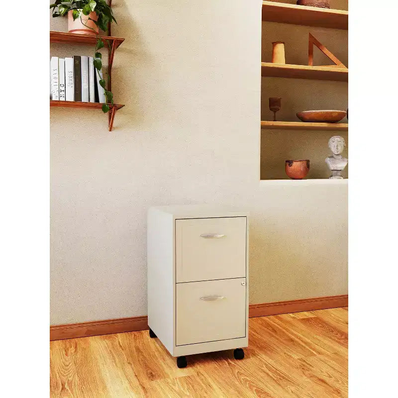 Classeur vertical mobile Space Solutions, format lettre, 18 de profondeur, 2 tiroirs
