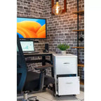 Classeur vertical mobile Space Solutions, format lettre, 18 de profondeur, 2 tiroirs