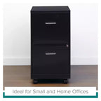 Classeur vertical mobile Space Solutions, format lettre, 18 de profondeur, 2 tiroirs