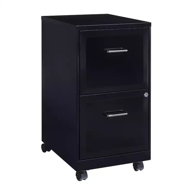 Space Solutions 18 Deep 2 Drawer Mobile Letter Width Vertical File Cabinet