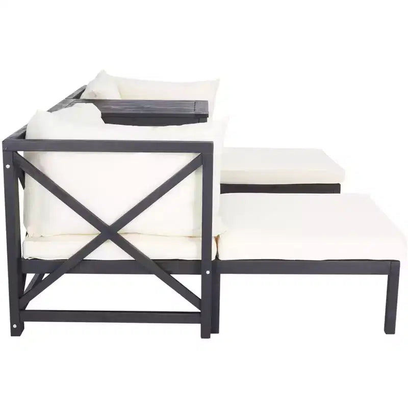 Ensemble modulaire Ronson, 5 pièces – intérieur/extérieur – PAT6762 – gris ardoise foncé/beige – Safavieh