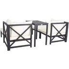 Ensemble modulaire Ronson, 5 pièces – intérieur/extérieur – PAT6762 – gris ardoise foncé/beige – Safavieh