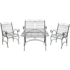 Leah 4 Piece Patio Set - Indoor/Outdoor - PAT5000 - Safavieh