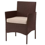Conjunto de muebles de ratán para patio exterior de 4 piezas Pure Garden