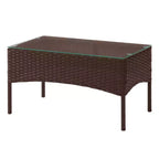 Conjunto de muebles de ratán para patio exterior de 4 piezas Pure Garden
