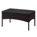 Conjunto de muebles de ratán para patio exterior de 4 piezas Pure Garden