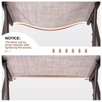 Set Crestlive Products da 3 pezzi con sedie chaise longue da patio per esterno con struttura in metallo e tavolino laterale