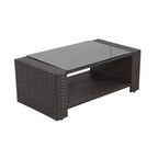 WestinTrends 4-teilige moderne Terrassen-Sitzgarnitur mit Polstern
