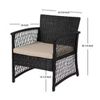 WestinTrends 4-delige loungeset voor buiten