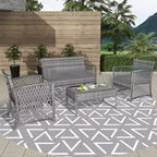 WestinTrends 4-delige loungeset voor buiten