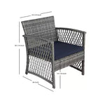 WestinTrends 4-delige loungeset voor buiten