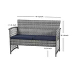 WestinTrends 4-delige loungeset voor buiten