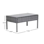 WestinTrends 4-delige loungeset voor buiten