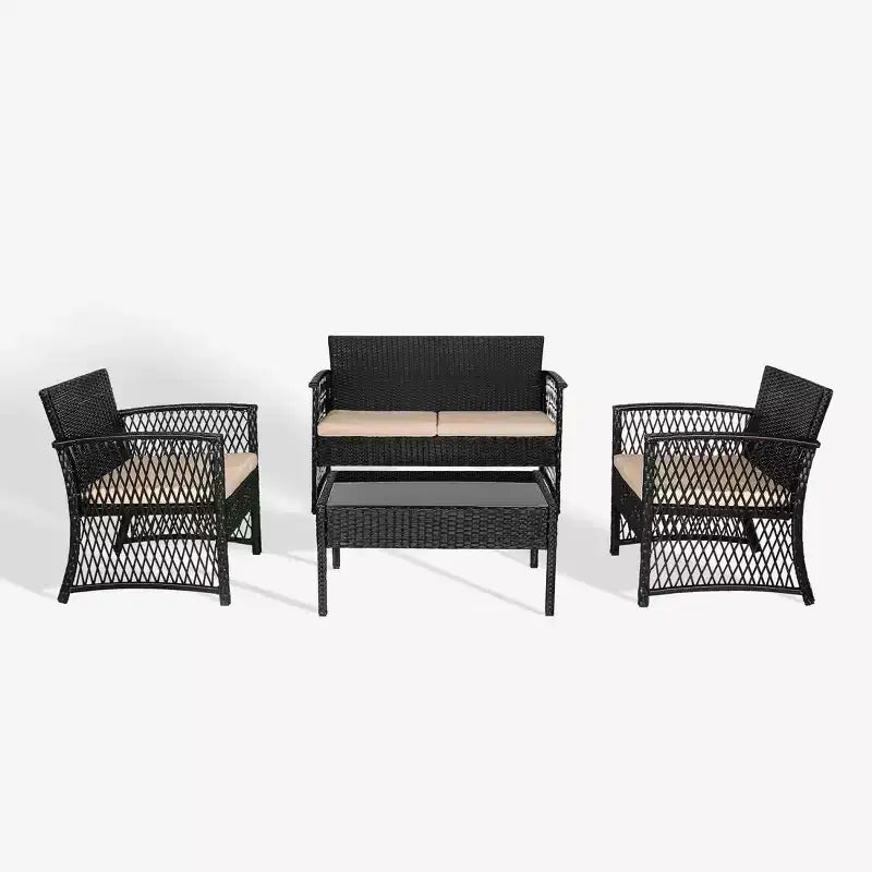WestinTrends 4-delige loungeset voor buiten