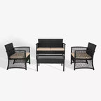 WestinTrends 4-delige loungeset voor buiten