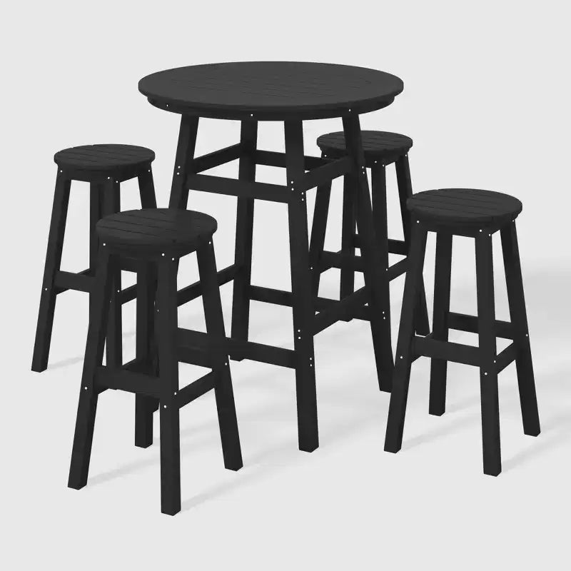 WestinTrends Malibu All Weather Hdpe Outdoor Patio Bar Height Dining Set (5-Piece)