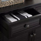 2-Drawer 2-Door Sideboard in Distressed White