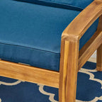 Set da conversazione da patio Grenada in acacia, 4 pezzi - Christopher Knight Home