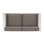 Cape Coral 5-teiliges Sitzgruppen-Set aus Aluminium und MGO mit Feuerstellentisch – Christopher Knight Home