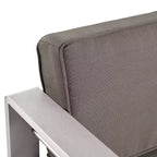 Cape Coral 5-teiliges Sitzgruppen-Set aus Aluminium und MGO mit Feuerstellentisch – Christopher Knight Home